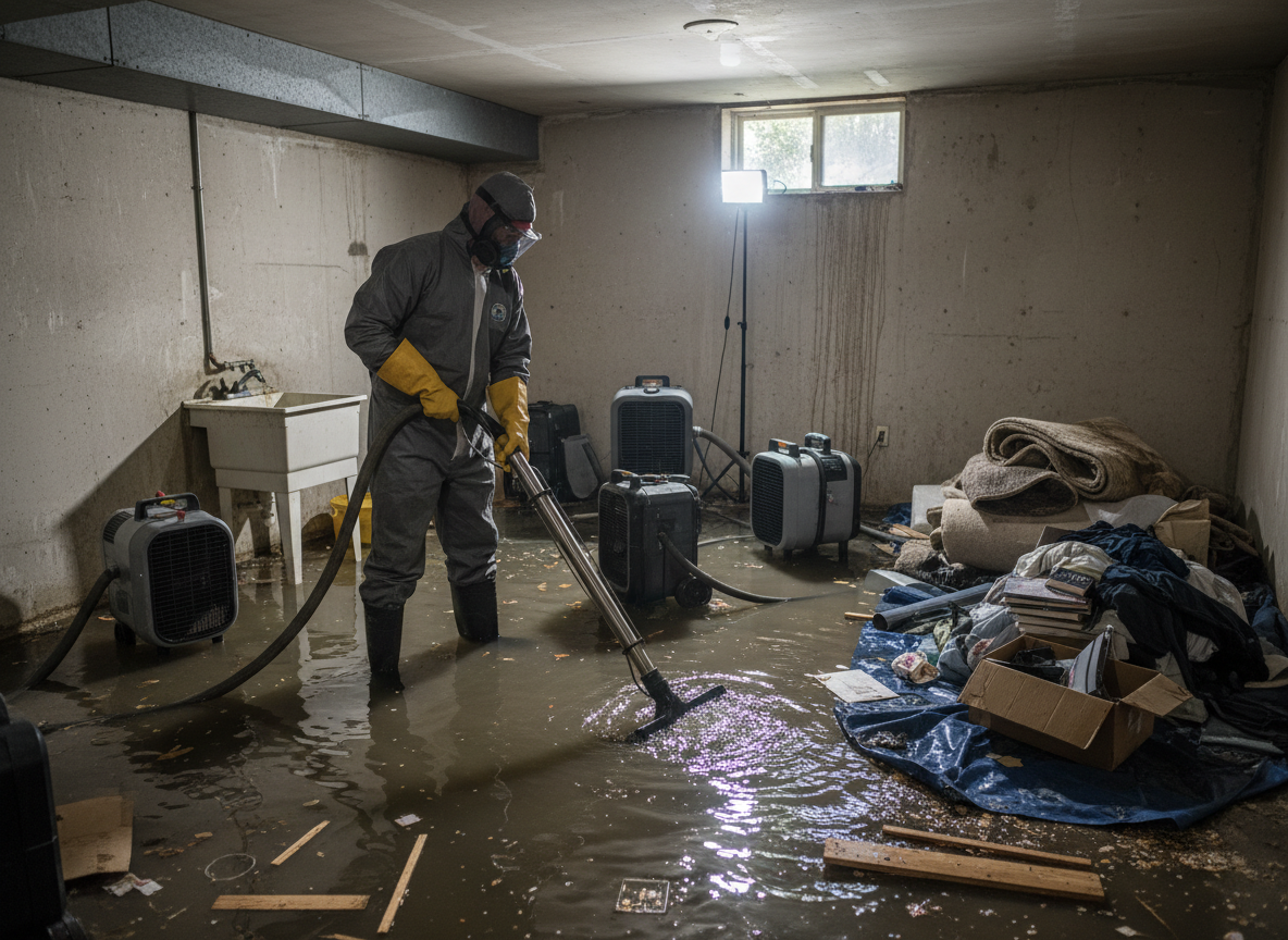 Basement Flood Cleanup in Solana Beach, CA