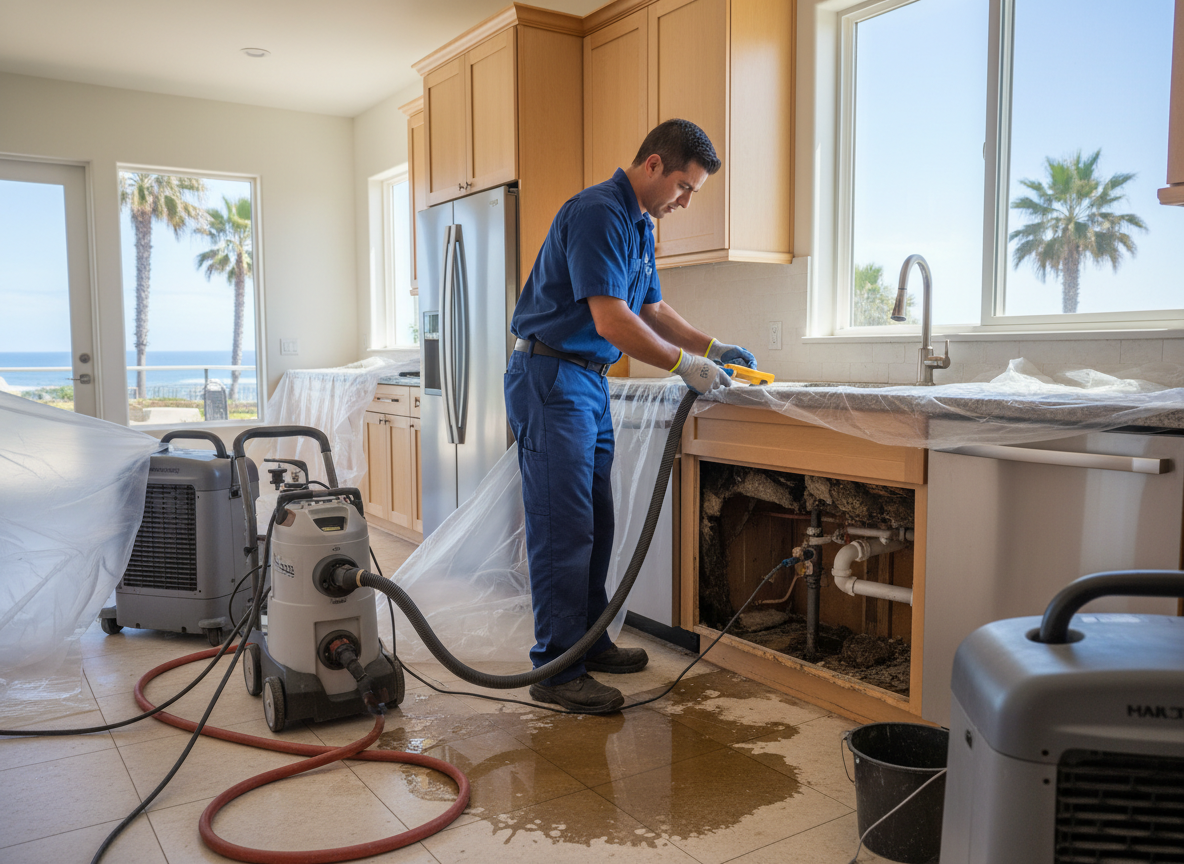 Kitchen Water Damage Repair in Solana Beach, CA