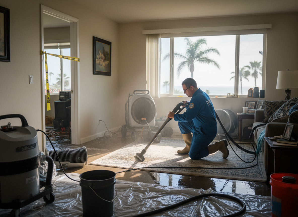 Water Damage Mitigation in Solana Beach, CA